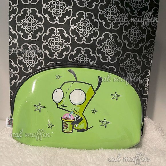 * VERY RARE * INVADER ZIM COSMETIC BAG / GIR - Picture 2 of 7
